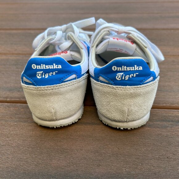 Onitsuka Tiger Size Serrano EU size 38 (US women's 7) white blue red runner - Picture 5 of 8